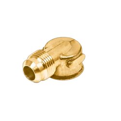 Codo Estufa Latón Gas Flare 3/8 x 3/8 90 grados