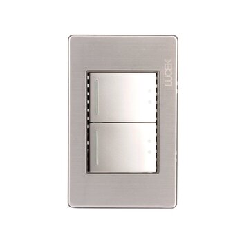 Placa 2 Apagadores Escalera Lucek modelo BP09MP