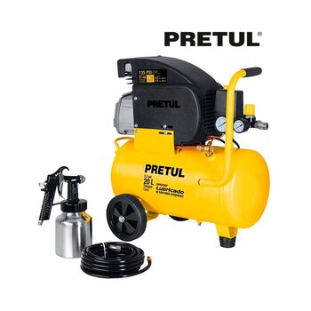 Compresor Truper Manguera Pistola 20 l