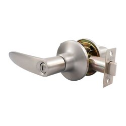 Cerradura Manija Baño Granito Niquel Satinado