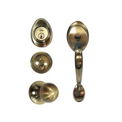 Cerradura Entrada Gatillo Yale Venecia Latón Antiguo