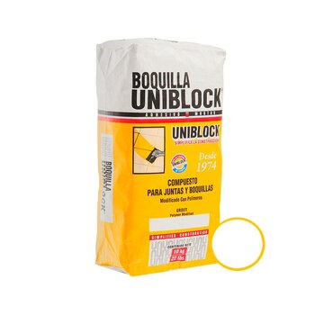 Boquilla con Arena Uniblock 10 kg Blanco