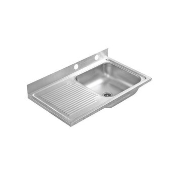 Fregadero MC401 marca Eb Técnica 75 x 42 cm 1 Tina 1 Escurridor