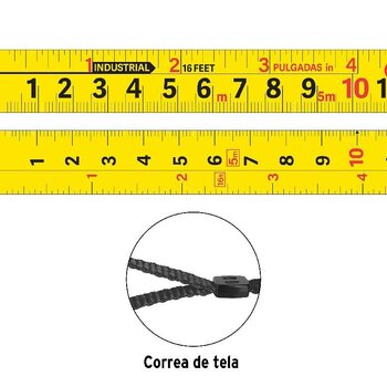 Flexómetro Truper 3 m Contra Impacto Auto Lock