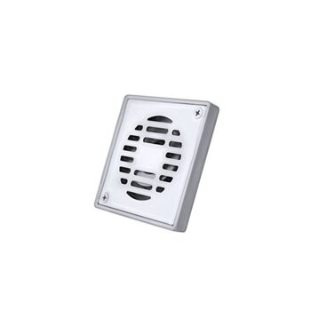 Resumidero Cuadrado Cromo Cuerpo Abs Rejilla Inox Coflex