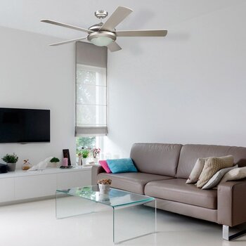 Ventilador de Cielo Vendaval Níquel Satinado 52 pulg