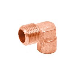 Codo Cobre Rosca Exterior Reducido 90 x 19 x 13 mm ¾ x ½