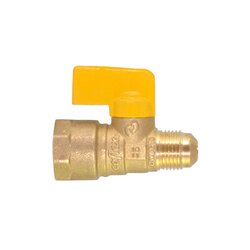 Llave Gas Control Recta 1/2 x 3/8 pulg Flare P208
