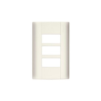 Placa 3 Salidas Modus marca Bticino Marfil
