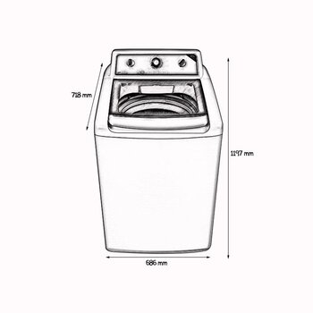 Lavadora Automática con Tina de Acero Inoxidable 22 Kg
