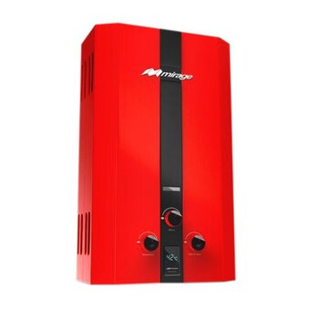 Calentador de paso 16L instantáneo 2 servicios Gas LP rojo