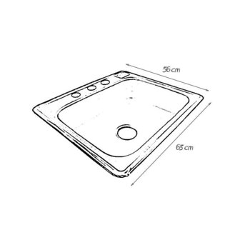 Fregadero C300 marca Eb Técnica 63 x 56 cm 1 Tina