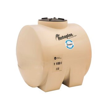 Tinaco Rotoplas 1100L Horizontal Equipado 1.30 x 1.14 x 1.21m
