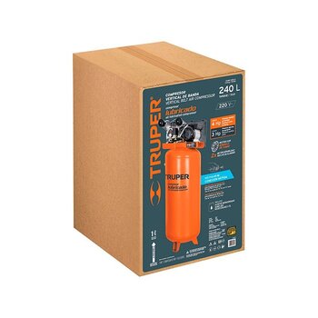 Compresor Banda Vertical Truper 240 Lt