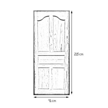 Puerta Pino Rústico 91X2.13 MT 5 TAB