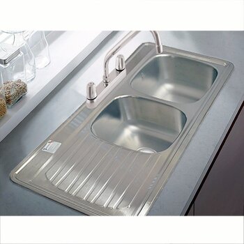 Fregadero Eb Técnica 2 Tinas 1 Escurridor 144 x 54 cm