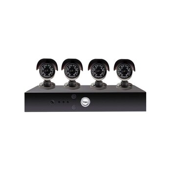 Circuito Cerrado Televisión Yale 4 Cámaras HD Visión Nocturna