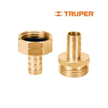 Conector Macho Hembra Truper ½ pulg CFM-1/2B