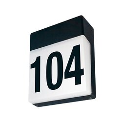 Luminario Led sobreponer muro núm. Slope Estevez luz cálida 8W