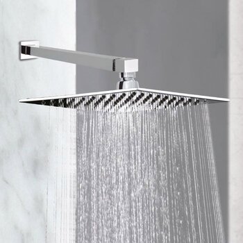 Brazo Chapetón Cuadrado Ducha Plato Ancho Helvex TR-036