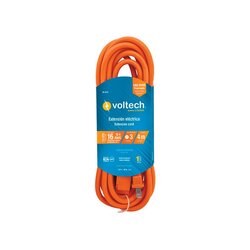 Extensión Eléctrica Volteck Naranja 2 m