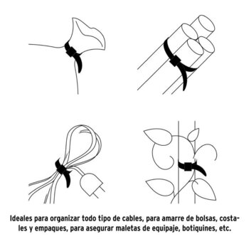 Cincho Plástico Volteck 10 cm Negro Tensión 8.16 kg 100 pz