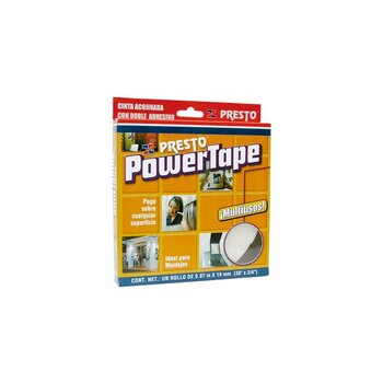 Cinta Doble Adhesivo Presto Powertape 5 x 12.7 mm