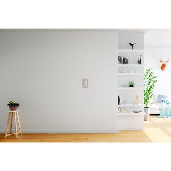 Placa 3 Apagadores Sencillos Plateado marca Lucek modelo BP03MP