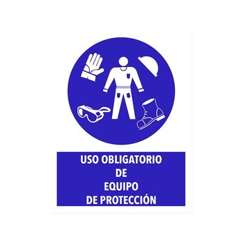 Señalamiento Uso Obligatorio Equipo Seguridad