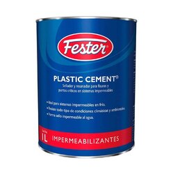 Cemento Plástico Negro Plastic Cement Fester 1 Lt