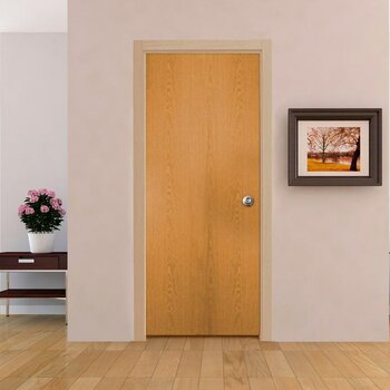 Paquete Puerta Tambor 75 x 213 cm HDF-Roble