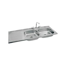 Fregadero marca Eb Técnica 140 x 50 cm 2 Tinas 1 Escurridor