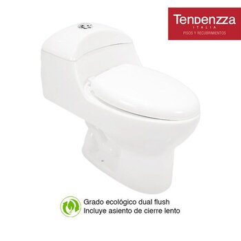 Sanitario una Pieza Mazara marca Tendenzza Blanco