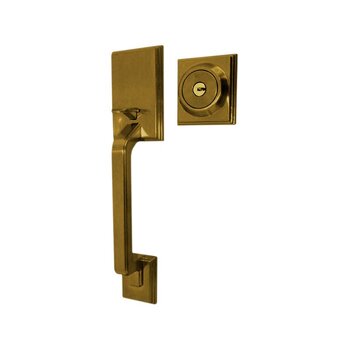 Cerradura Gatillo Yale New York Alta Seg. Latón Antiguo Ll/Ll