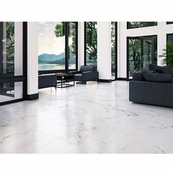 Piso Arkina Daltile 60 x 60 cm rectificado Bianco