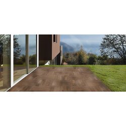 Piso Woodstock Daltile 45 x 45 cm Walnut