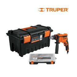 Combo Truper Rotomartillo Caja Herramienta Organizador