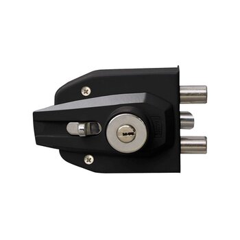 Cerradura Sobreponer Phillips Uso Rudo Negro