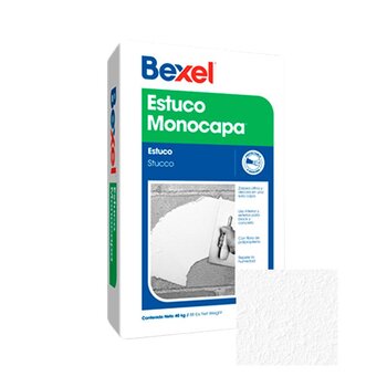 Estuco Monocapa Bexel Blanco 40 kg