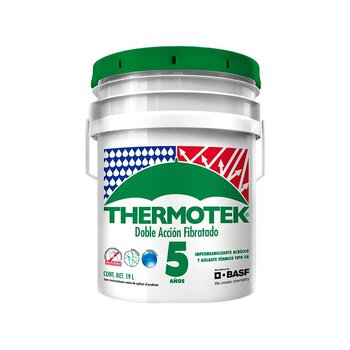 Impermeabilizante Acrílico Thermotek Doble Acción Blanco 19 Lt