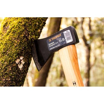 Hacha Europea Mango Hickory Truper 1¼ lb 14 pulg