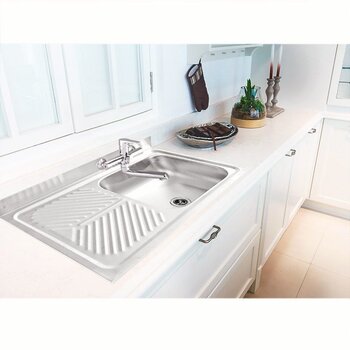 Fregadero MC101 marca Eb Técnica 80 x 47cm 1 Tina 1 Escurridor