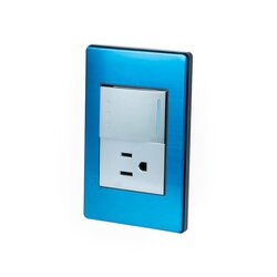 Placa Metálica Apagador Escalera Contacto Aterrizado Lucek