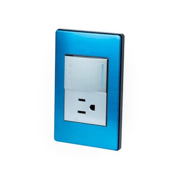 Placa Metálica Apagador Escalera Contacto Aterrizado Lucek