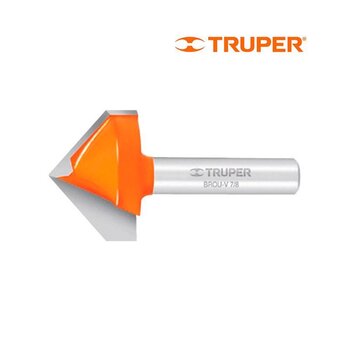 Broca Router Corte V Truper 7/8
