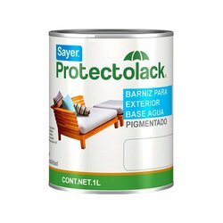 Barniz Base de Agua Protectolack Transparente Brillante 1L Sayer