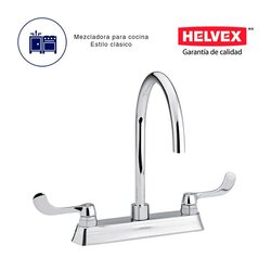 Mezcladora Fregadero Helvex Flamigo Cromo HM-38