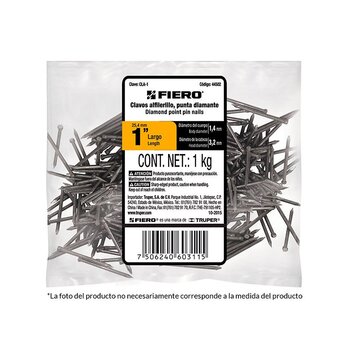 Clavo Alfilerillo con Cabeza Truper 5/8 pulg 1 kg