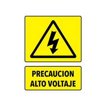 Señalamiento Precaución Alto Voltaje
