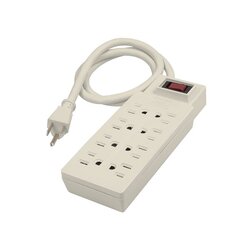 Multicontacto Barra Volteck 8 Entradas 110 Joules